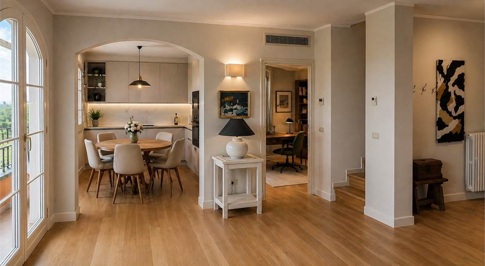 RENDERING SPOSTANDO LA CUCINA FRONTE TERRAZZO